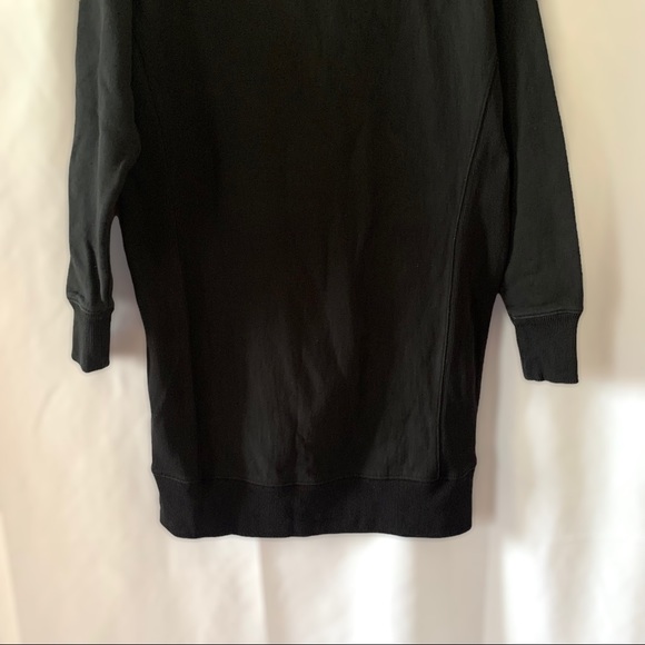CHAMPION BLACK DRESS SHIRT COTTON CREWNECK OVERSIZED LONG  SLEEVES WOMEN SMALL - Picture 9 of 14